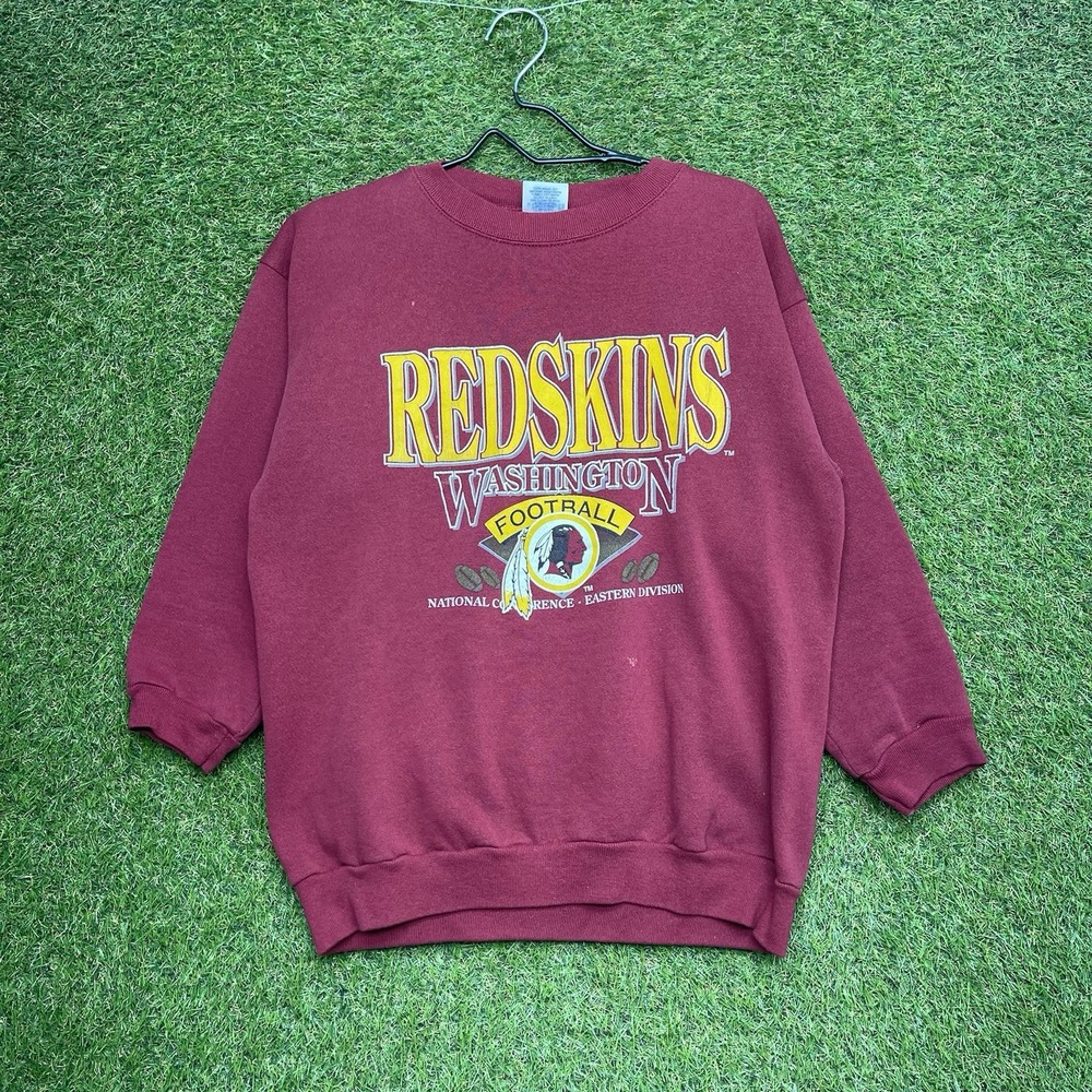 Vintage Washington Redskins Sweatshirt Mens Medium Crewneck Sweater 90s USA